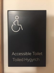 ICC Wales - Accessible sign